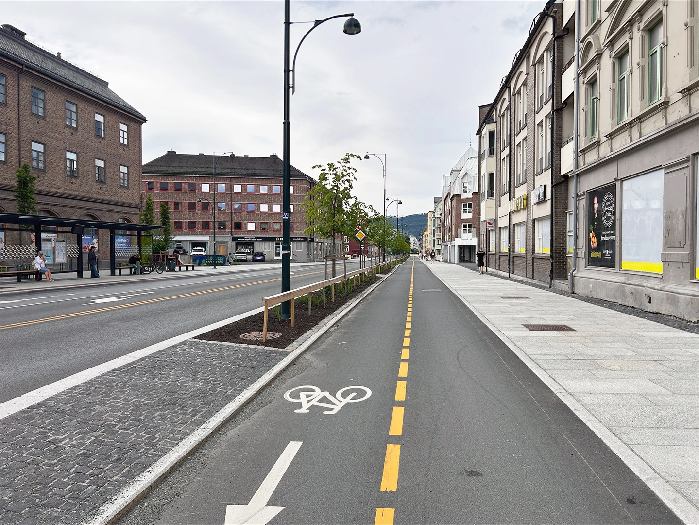 Miljøgate i Innherredsveien i Trondheim.